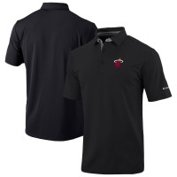 Поло Miami Heat Columbia Black Omni-Wick Even Lie