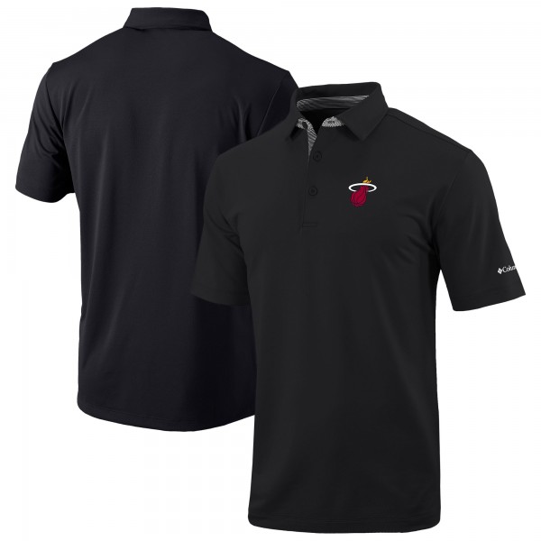 Поло Miami Heat Columbia Black Omni-Wick Even Lie