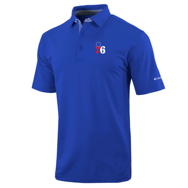 Поло Philadelphia 76ers Columbia Blue Omni-Wick Even Lie