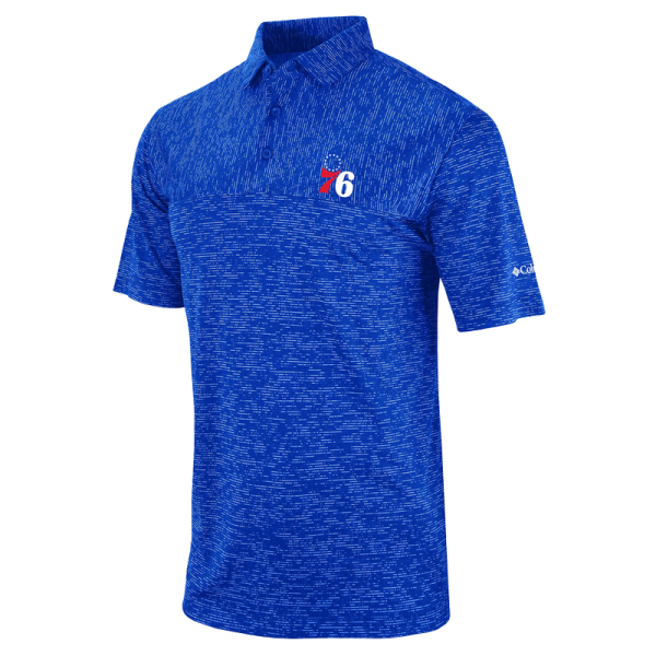 Поло Philadelphia 76ers Columbia Blue Omni-Wick Heading Out