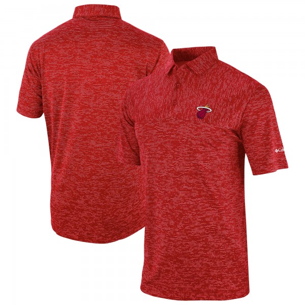 Miami Heat Columbia Red Omni-Wick Heading Out Polo