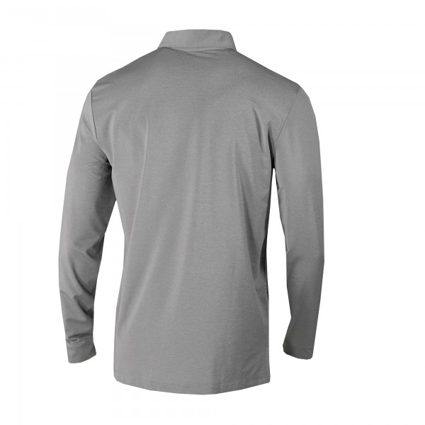 Philadelphia 76ers Columbia Gray Omni-Wick Pin High Long Sleeve Polo