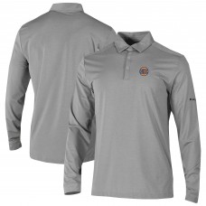 New York Knicks Columbia Gray Omni-Wick Pin High Long Sleeve Polo