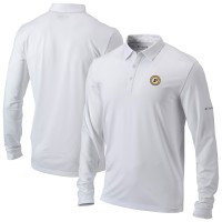Indiana Pacers Columbia White Omni-Wick Pin High Long Sleeve Polo