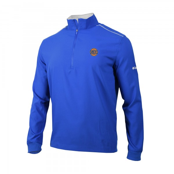 New York Knicks Columbia Blue Omni-Wick Bogeys Paradise Quarter-Zip Top