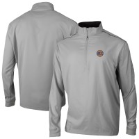 New York Knicks Columbia Gray Omni-Wick Bogeys Paradise Quarter-Zip Top