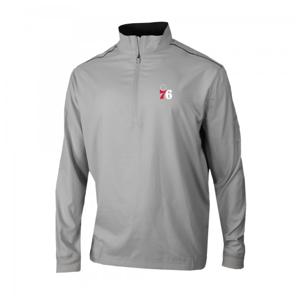 Philadelphia 76ers Columbia Gray Omni-Wick Bogeys Paradise Quarter-Zip Top
