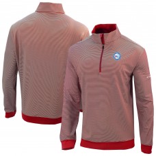 Philadelphia 76ers Columbia Red Omni-Wick Even Lie Quarter-Zip Top