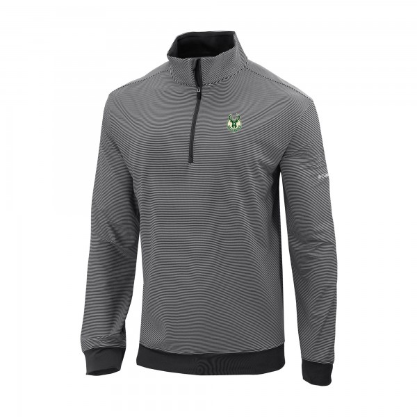 Milwaukee Bucks Columbia Black Omni-Wick Even Lie Quarter-Zip Top