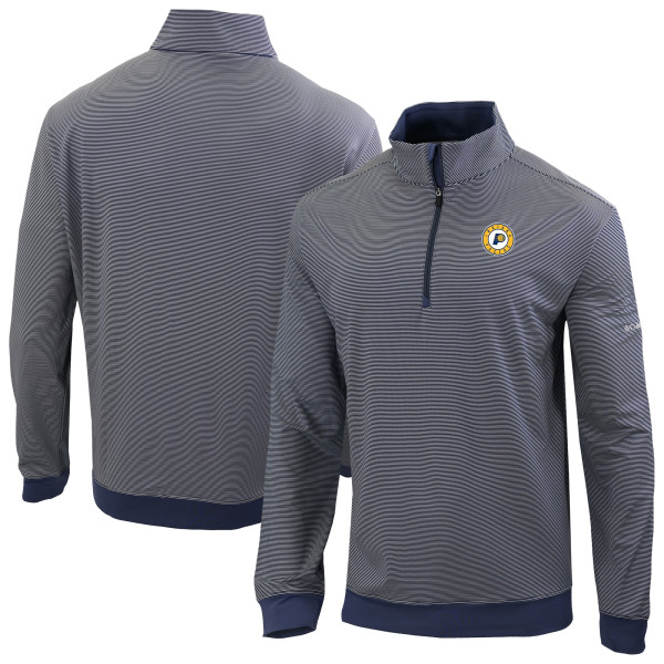 Indiana Pacers Columbia Navy Omni-Wick Even Lie Quarter-Zip Top