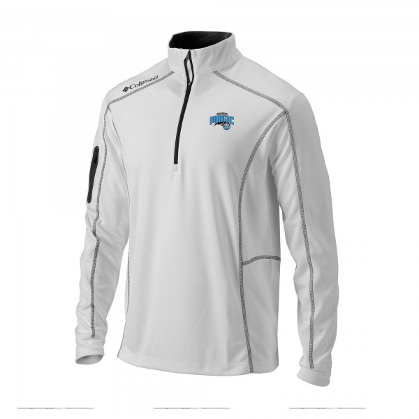 Кофта на короткой молнии Orlando Magic Columbia White Omni-Wick Shotgun
