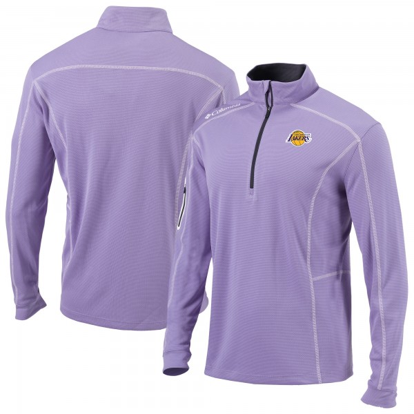 Кофта на короткой молнии Los Angeles Lakers Columbia Omni-Wick Shotgun - Purple