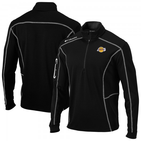 Кофта на короткой молнии Los Angeles Lakers Columbia Omni-Wick Shotgun - Black