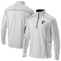 Indiana Pacers Columbia White Omni-Wick Shotgun Quarter-Zip Jacket