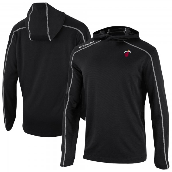 Толстовка Miami Heat Columbia Black Omni-Wick Shotgun