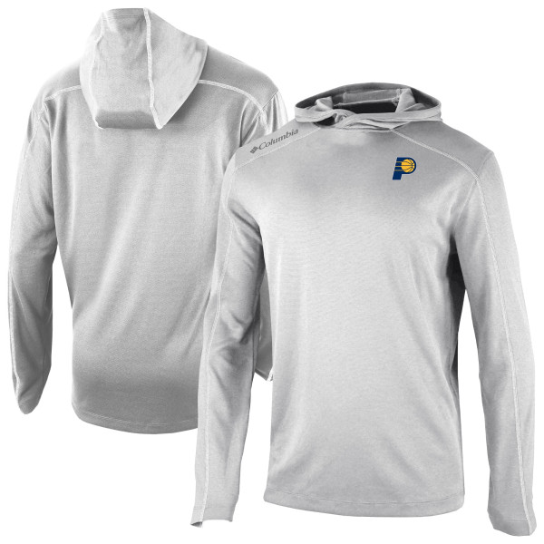 Indiana Pacers Columbia Gray Omni-Wick Shotgun Pullover Hoodie