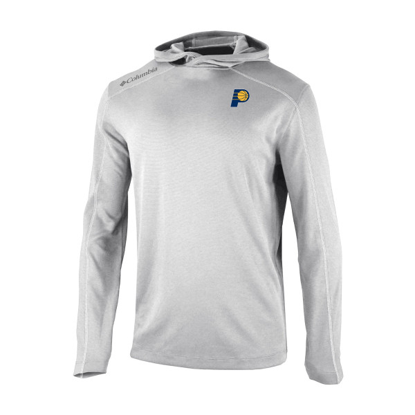 Indiana Pacers Columbia Gray Omni-Wick Shotgun Pullover Hoodie