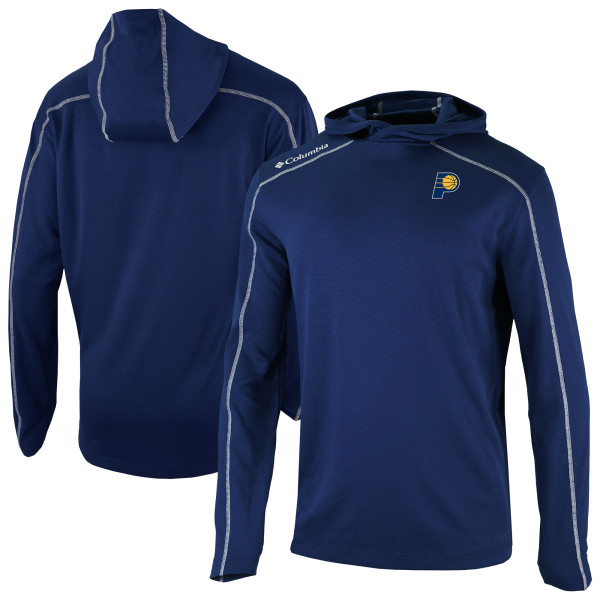 Indiana Pacers Columbia Navy Omni-Wick Shotgun Pullover Hoodie