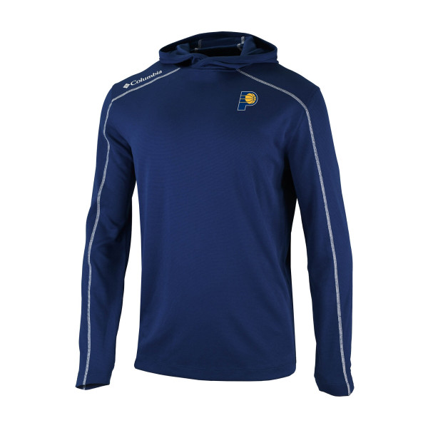 Indiana Pacers Columbia Navy Omni-Wick Shotgun Pullover Hoodie