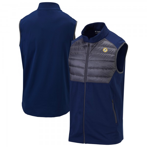 Indiana Pacers Columbia Navy Omni-Wick In The Element Full-Zip Vest