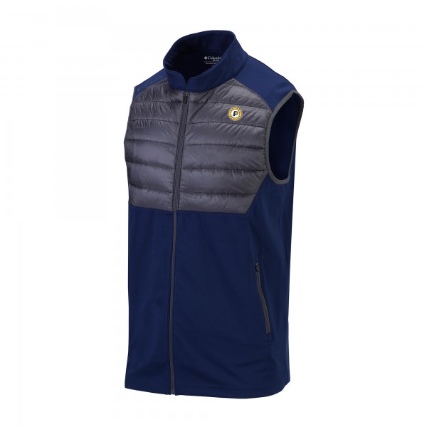 Indiana Pacers Columbia Navy Omni-Wick In The Element Full-Zip Vest