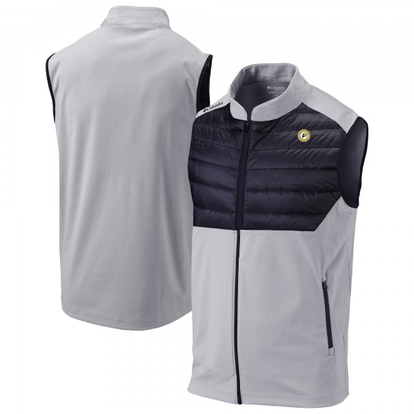 Indiana Pacers Columbia Gray Omni-Wick In The Element Full-Zip Vest
