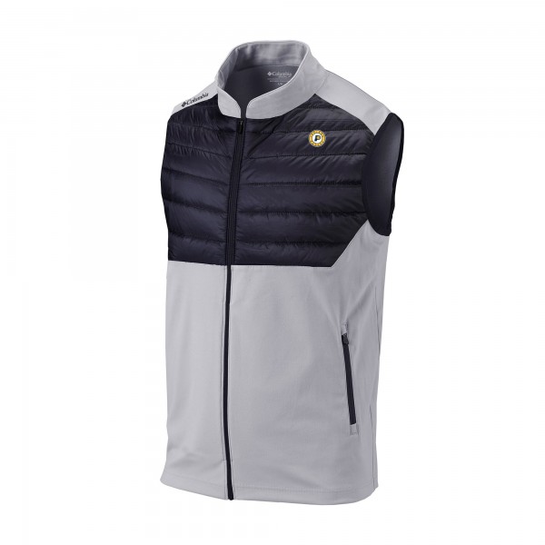 Indiana Pacers Columbia Gray Omni-Wick In The Element Full-Zip Vest