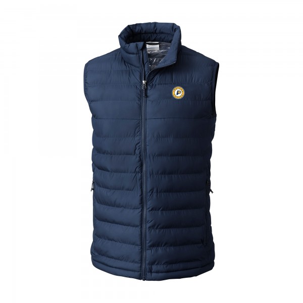 Indiana Pacers Columbia Navy Powder Lite Omni-Heat Reflective Full-Zip Vest