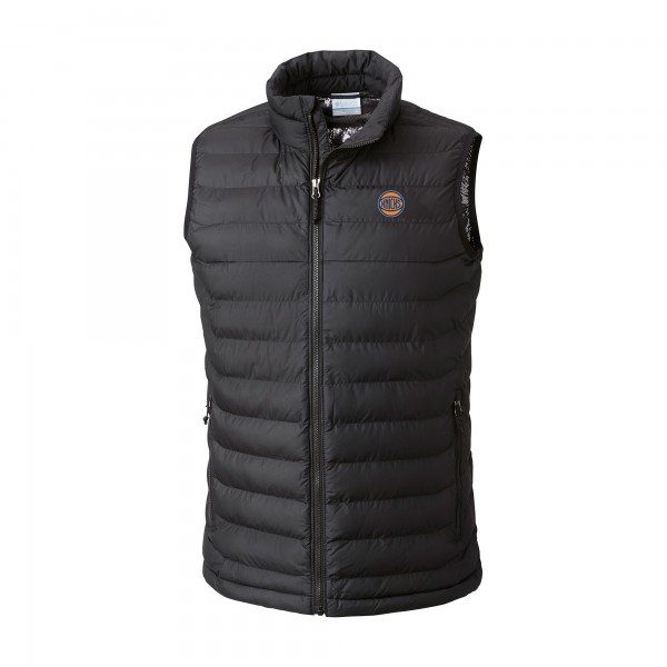 New York Knicks Columbia Black Powder Lite Omni-Heat Reflective Full-Zip Vest