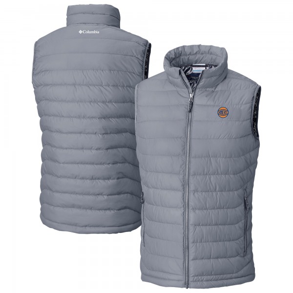 New York Knicks Columbia Gray Powder Lite Omni-Heat Reflective Full-Zip Vest