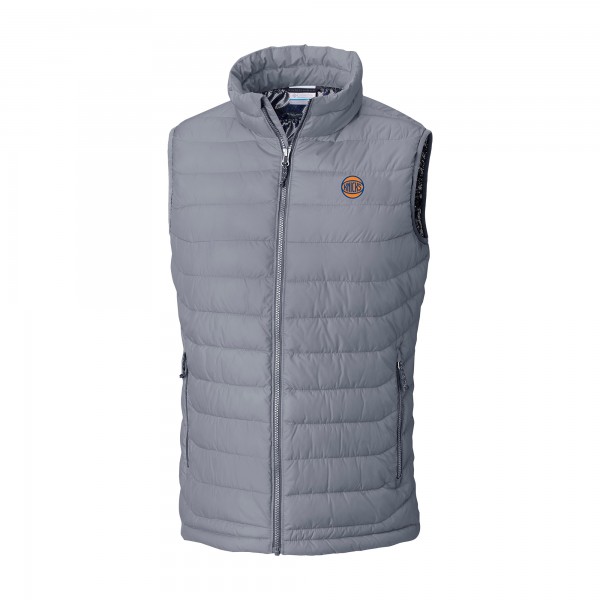 New York Knicks Columbia Gray Powder Lite Omni-Heat Reflective Full-Zip Vest