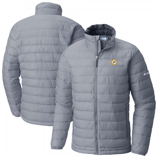 Indiana Pacers Columbia Gray Powder Lite Omni-Heat Reflective Full-Zip Jacket