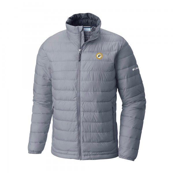 Indiana Pacers Columbia Gray Powder Lite Omni-Heat Reflective Full-Zip Jacket