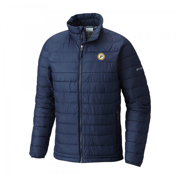 Indiana Pacers Columbia Navy Powder Lite Omni-Heat Reflective Full-Zip Jacket