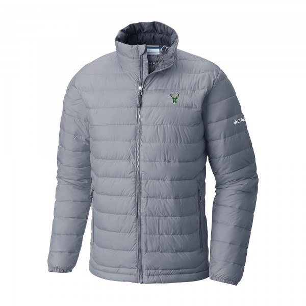 Кофта на молнии Milwaukee Bucks Columbia Powder Lite Omni-Heat Reflective - Gray