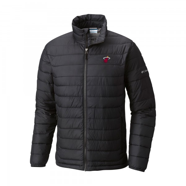 Куртка Miami Heat Columbia Black Powder Lite Omni-Heat Reflective
