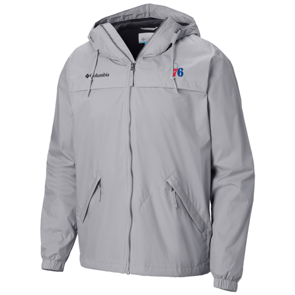 Куртка Philadelphia 76ers Columbia Gray Oroville Creek Lined Full-Zip