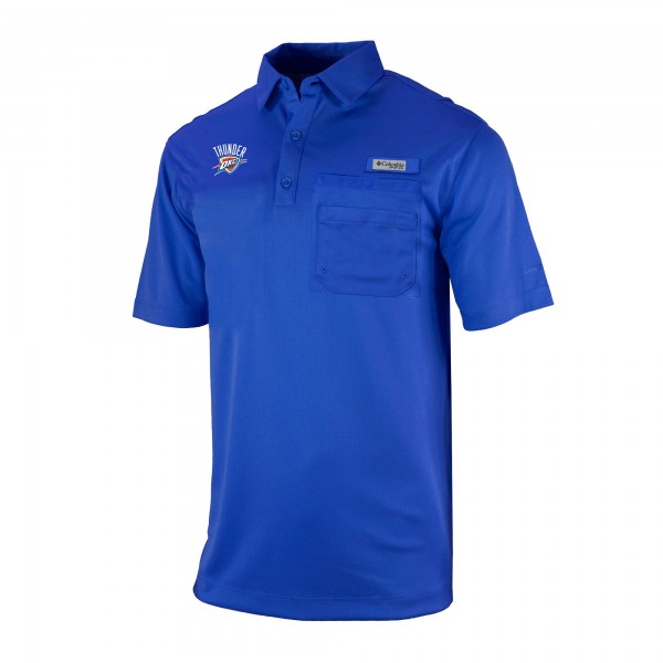 Поло Oklahoma City Thunder Columbia Blue Omni-Wick Flycaster Pocket