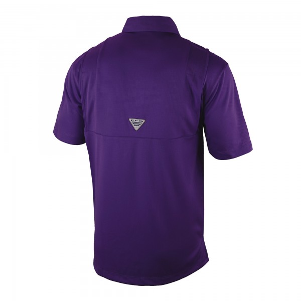 Поло Los Angeles Lakers Columbia Purple Omni-Wick Flycaster Pocket