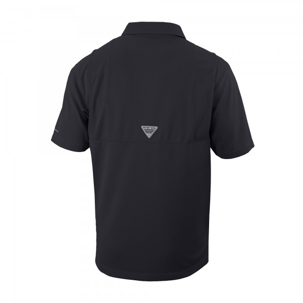 Milwaukee Bucks Columbia Black Omni-Wick Flycaster Pocket Polo