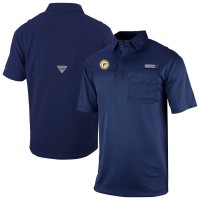 Indiana Pacers Columbia Navy Omni-Wick Flycaster Pocket Polo