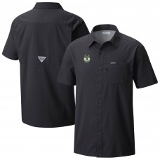Milwaukee Bucks Columbia Black Slack Tide Camp Button-Up Shirt