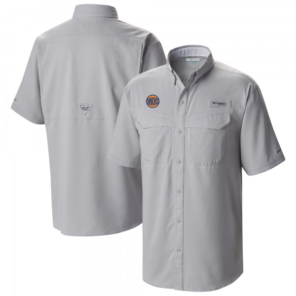 New York Knicks Columbia Gray Omni-Wick Low Drag Offshore Button-Up Shirt