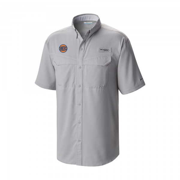 New York Knicks Columbia Gray Omni-Wick Low Drag Offshore Button-Up Shirt