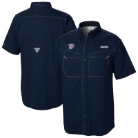 Рубашка с коротким рукавом Oklahoma City Thunder Columbia Navy Omni-Wick Low Drag Offshore