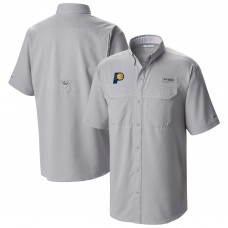 Indiana Pacers Columbia Gray Omni-Wick Low Drag Offshore Button-Up Shirt