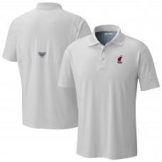 Miami Heat Columbia White Low Drag Offshore Polo