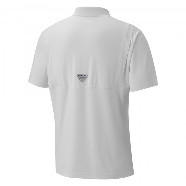 Philadelphia 76ers Columbia White Low Drag Offshore Polo