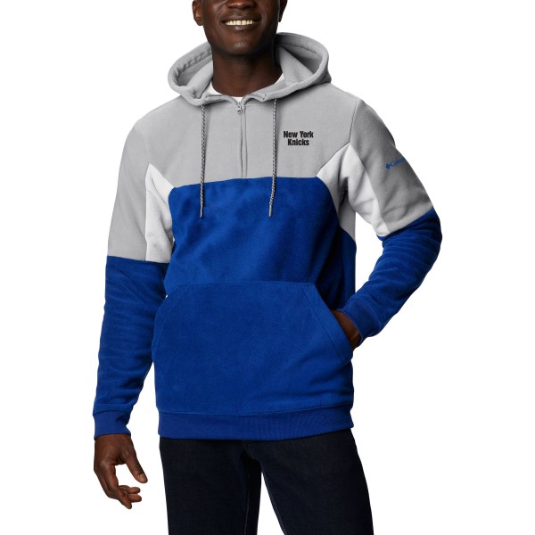 Толстовка на короткой молнии New York Knicks Columbia Mens Lodge - Blue