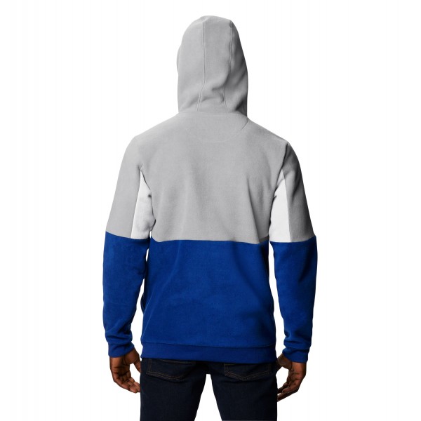 Philadelphia 76ers Columbia Blue Lodge Quarter-Zip Hoodie